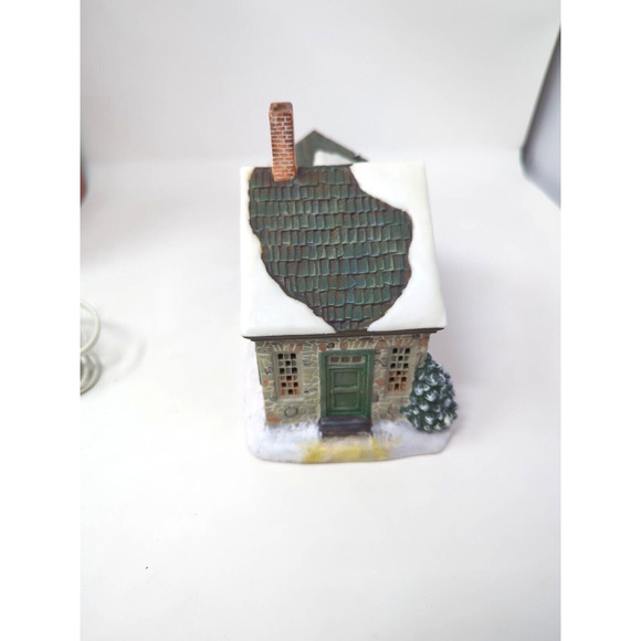 1998 Saturday Evening Post Christmas Village Lighted Country Cottage With Box - Picture 6 of 10